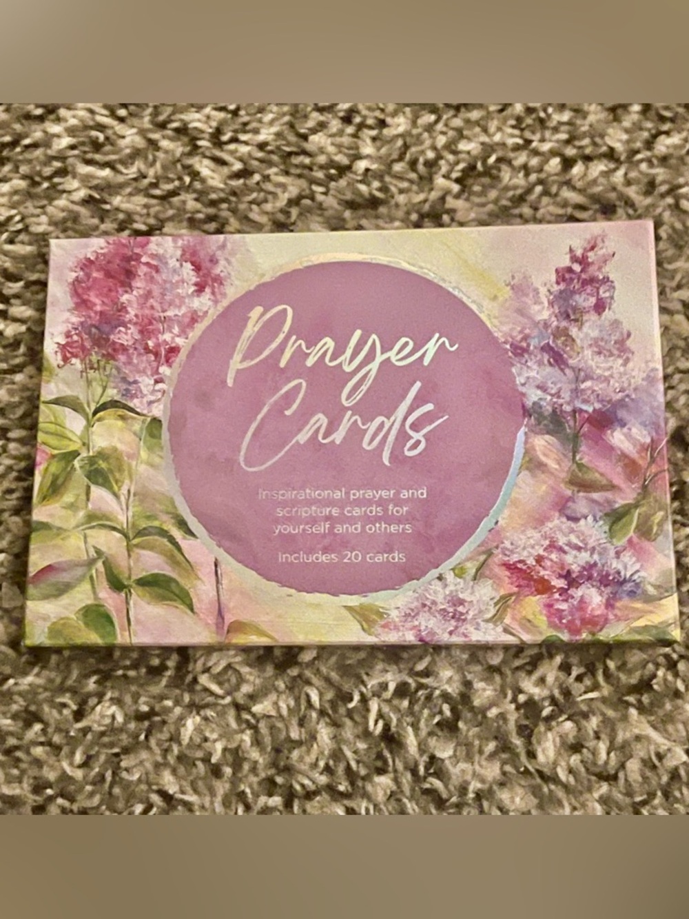 Prayer Cards Box Set - Floral Pink Inspirational Scripture Cards